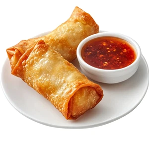 Spring Roll Fast Food Restaurant Self Adhesive Vinyl Sticker