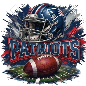 American Football New England Patriots Self Adhesive Vinyl Sticker