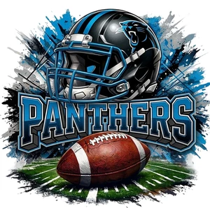 American Football Carolina Panthers Self Adhesive Vinyl Sticker