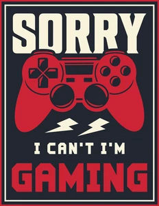 Gaming Gamer Area Do Not Disturb Sign Self Adhesive Vinyl Sticker