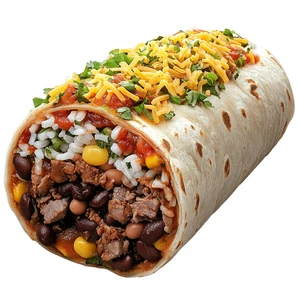 Burrito Fast Food Restaurant Self Adhesive Vinyl Sticker