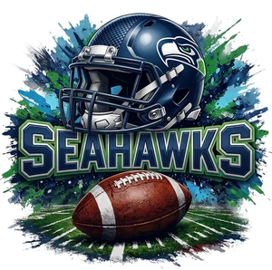 American Football Seattle Seahawks Self Adhesive Vinyl Sticker
