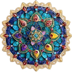 Mandala Flower Floral Botany Botanical Self Adhesive Vinyl Sticker