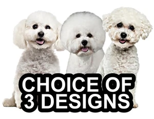 Bichon Frise Self Adhesive Dog Sticker