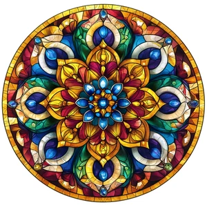 Mandala Flower Floral Botany Botanical Self Adhesive Vinyl Sticker