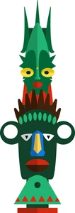Tiki Totems Polynesian Culture Self Adhesive Vinyl Sticker