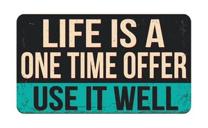 Life Caution Funny Warning Danger Sign Self Adhesive Vinyl Sticker