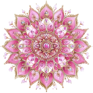 Mandala Flower Floral Botany Botanical Self Adhesive Vinyl Sticker