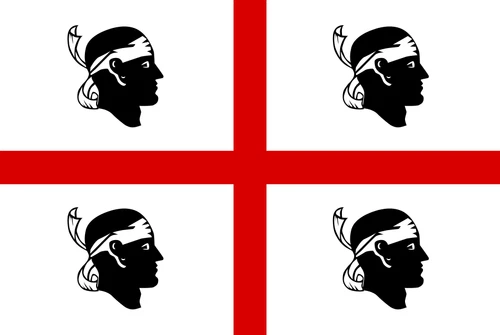 Sardinia Flag Self Adhesive Vinyl Sticker