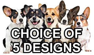 Cardigan Welsh Corgi Dog Sticker Self Adhesive Decal Made to Order Various Sizes
