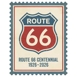 Route 66 100 Year Anniversary American Highway Road Self Adhesive Vinyl Sticker