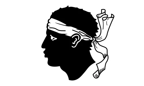 Corsica Flag Self Adhesive Vinyl Sticker