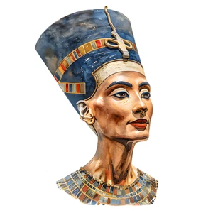 Nefertiti Egyptian Pharaoh Ancient Pyramids Mummy Self Adhesive Vinyl Sticker