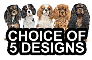 Cavalier King Charles Spaniel Self Adhesive Dog Sticker