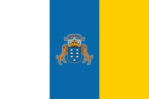Canary Islands Flag Self Adhesive Vinyl Sticker
