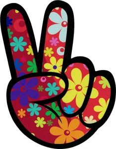 Peace Sign Stop Wars Love Self Adhesive Vinyl Sticker