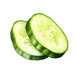 Cucumber Vegetable Self Adhesive Waterproof Sticker