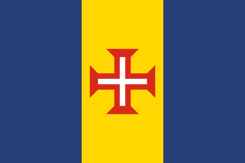 Madeira Flag Self Adhesive Vinyl Sticker