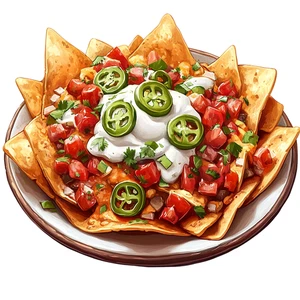 Nachos Fast Food Restaurant Self Adhesive Vinyl Sticker