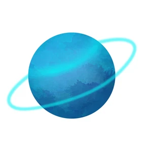 Planet Solar System Uranus Self Adhesive Sticker