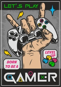 Gaming Gamer Area Do Not Disturb Sign Self Adhesive Vinyl Sticker