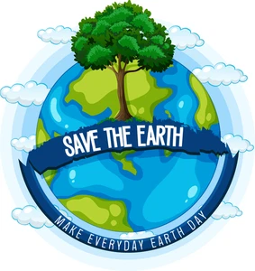 Save Our Planet Earth Day Everyday Self Adhesive Sticker