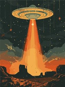 Space Solar Planet Alien Movie Martians UFO Invader Self Adhesive Vinyl Sticker