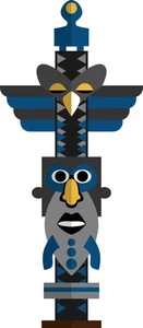 Tiki Totems Polynesian Culture Self Adhesive Vinyl Sticker