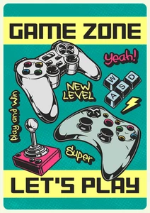 Gaming Gamer Area Do Not Disturb Sign Self Adhesive Vinyl Sticker