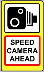 Speed Camera Road Traffic Warning Sign Self Adhesive Sticker