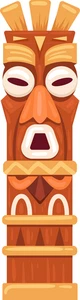 Tiki Totems Polynesian Culture Self Adhesive Vinyl Sticker