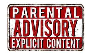 Parental Advisory Funny Warning Danger Sign Self Adhesive Vinyl Sticker Decal