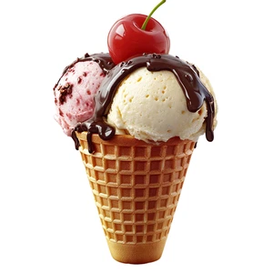 Ice Cream Fast Food Restaurant Self Adhesive Sticker